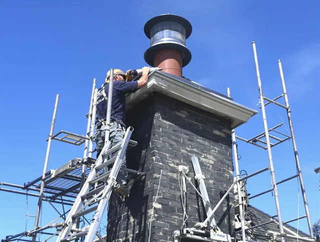 Sturdy chimney crown finished by Delray Beach Chimney Sweep in Delray Beach, FL