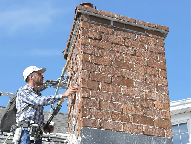 Brickwork for a chimney rebuild by Delray Beach Chimney Sweep in Delray Beach, FL