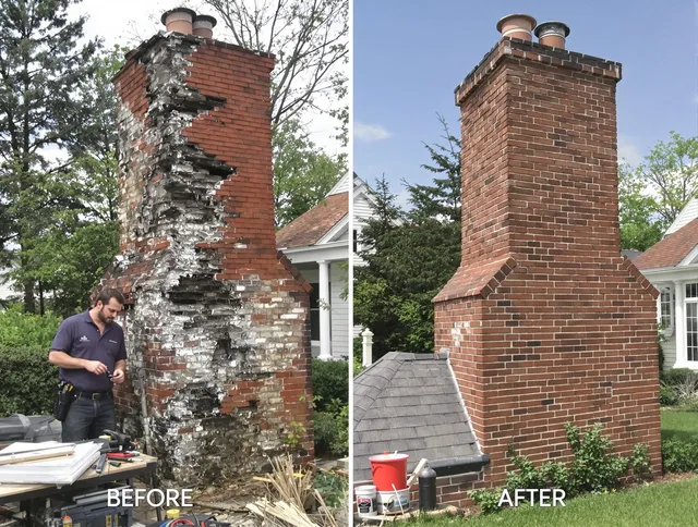 Delray Beach Chimney Sweep performing a full chimney restoration in Delray Beach, FL