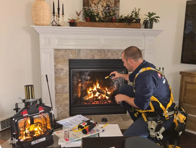 Safety-focused fireplace inspection by Delray Beach Chimney Sweep in Delray Beach, FL