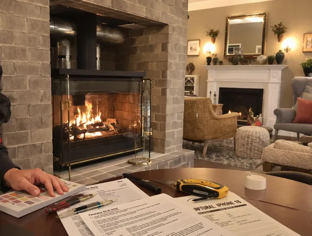 Delray Beach Chimney Sweep verifying fireplace safety measures in Delray Beach, FL