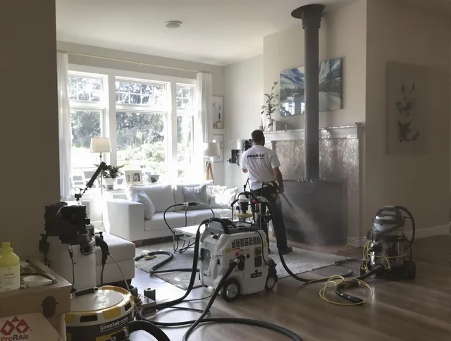 Soot removal service by Delray Beach Chimney Sweep for a fireplace in Delray Beach, FL